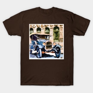 Vintage Jalopy Watercolor T-Shirt